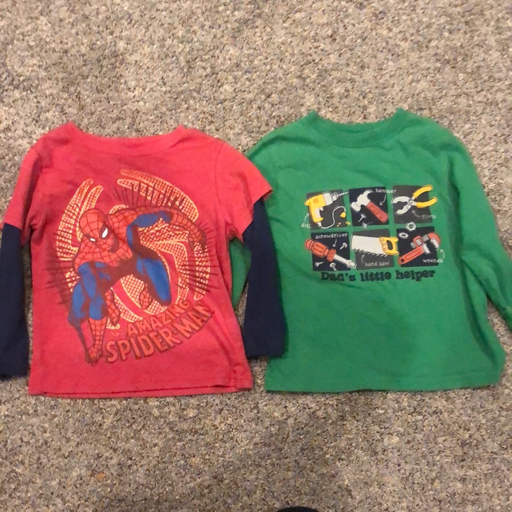 Bundle boys 3T long sleeve shirt Marvel Spider-Man